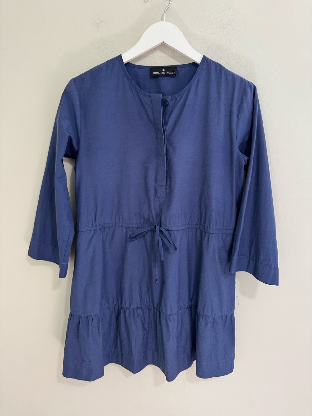 Pomander Place Tiered Blue Dress